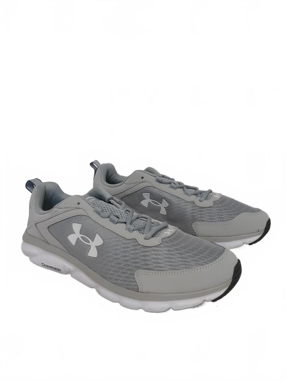 Under Armour Charged Assert 9 Men's Running Shoes Size 13 M Gray White